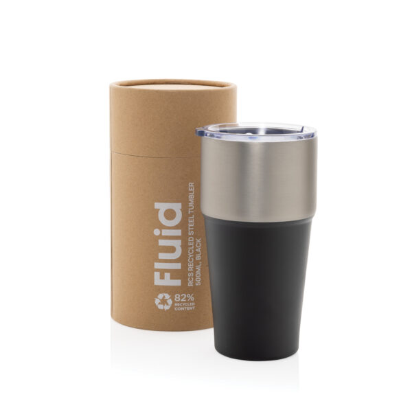 Fluid RCS certified recycled steel tumbler 500ml P437.1301