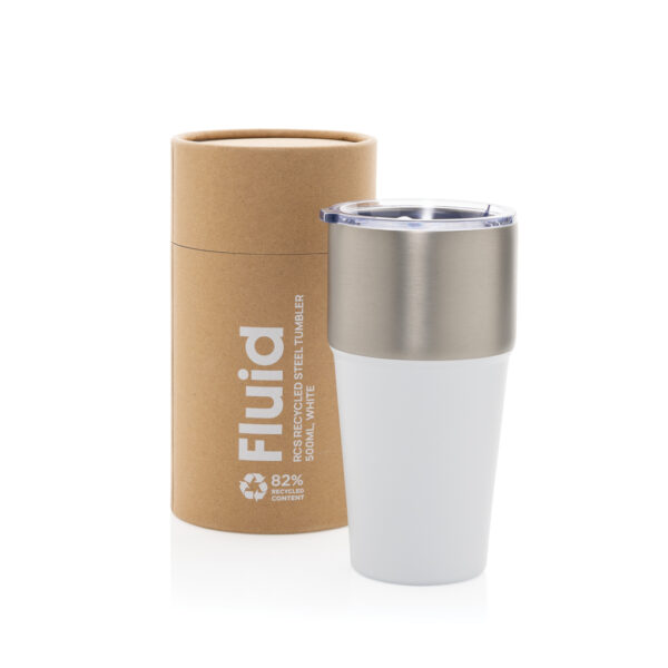 Fluid RCS certified recycled steel tumbler 500ml P437.1303