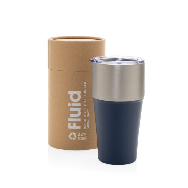 Fluid RCS certified recycled steel tumbler 500ml P437.1325