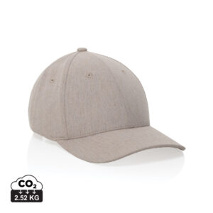 Milo AWARE™ recycled heather 6 panel cap 200gr P453.0900