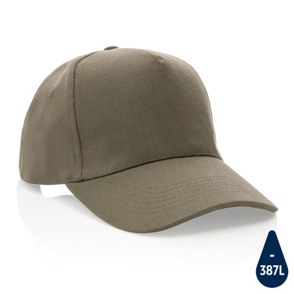 Impact 5panel 280gr Recycled cotton cap with AWARE™ tracer P453.317