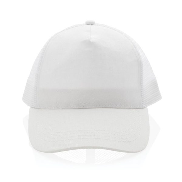 Impact AWARE™ Brushed rcotton 5 panel trucker cap 190gr P453.353