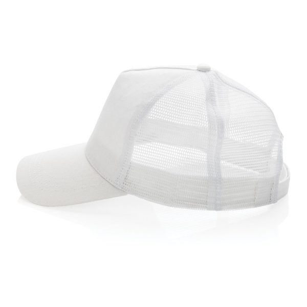 Impact AWARE™ Brushed rcotton 5 panel trucker cap 190gr P453.353