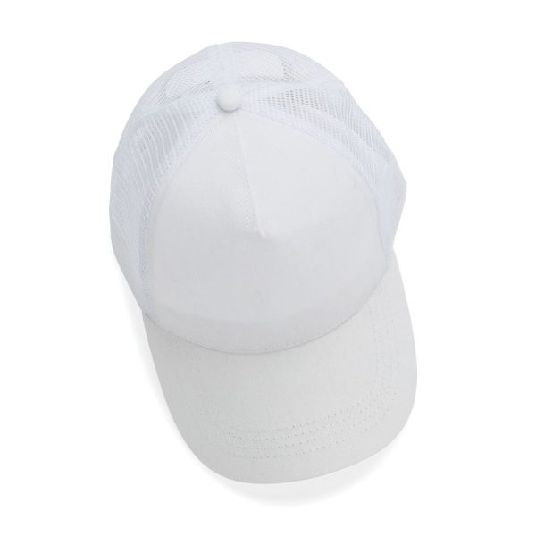 Impact AWARE™ Brushed rcotton 5 panel trucker cap 190gr P453.353