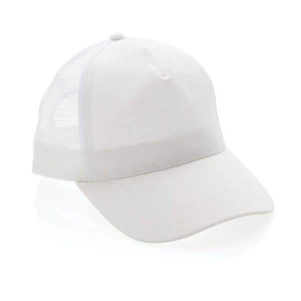 Impact AWARE™ Brushed rcotton 5 panel trucker cap 190gr P453.353