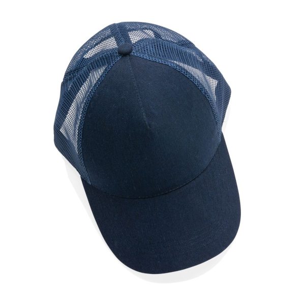 Impact AWARE™ Brushed rcotton 5 panel trucker cap 190gr P453.359