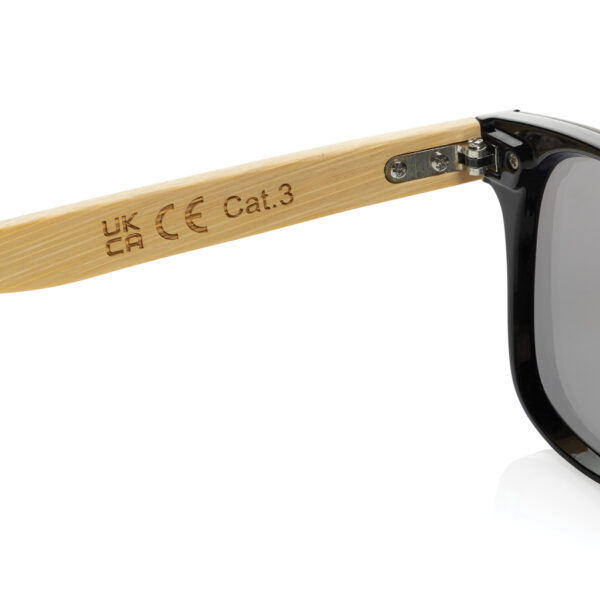 Prism RCS recycled plastic sunglasses with bamboo frame P453.8509