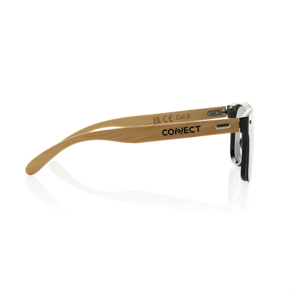 Prism RCS recycled plastic sunglasses with bamboo frame P453.8509
