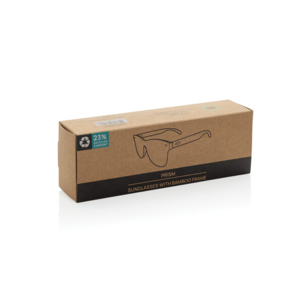 Prism RCS recycled plastic sunglasses with bamboo frame P453.8509