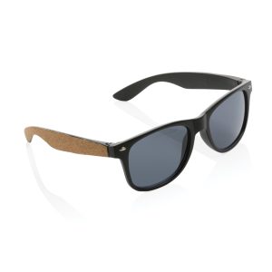 GRS recycled PC plastic sunglasses with FSC® cork P453.881