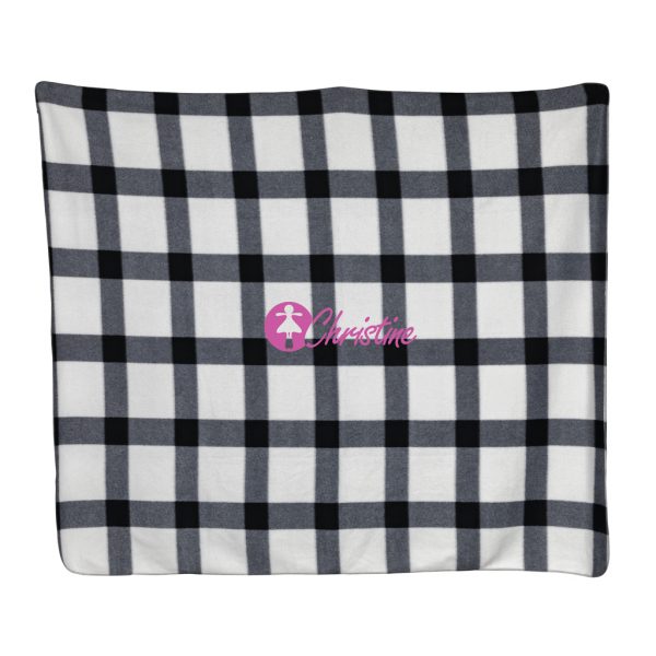 Soft plaid fleece blanket P459.053