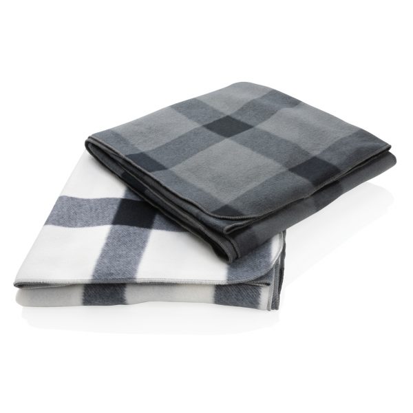 Soft plaid fleece blanket P459.053