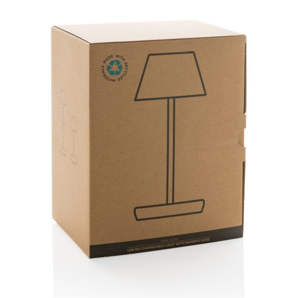 Pure Glow RCS usb-rechargeable recycled plastic table lamp P513.283