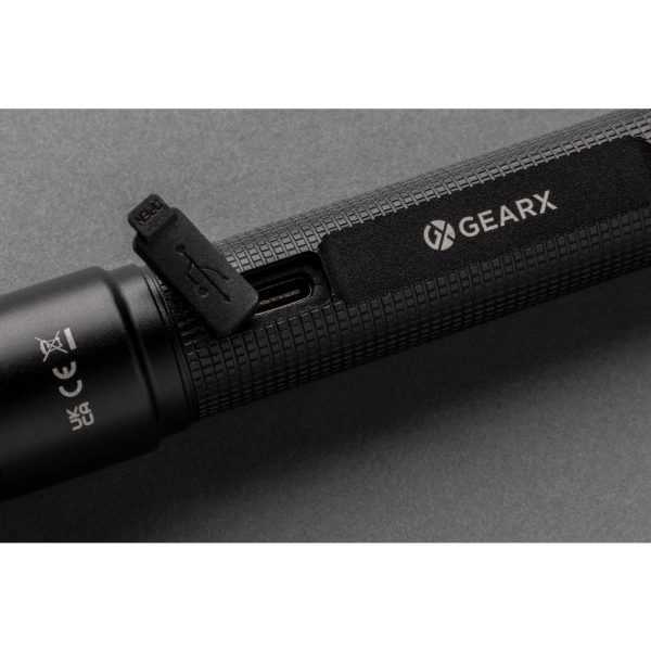Gear X RCS recycled aluminum USB-rechargeable torch P513.901