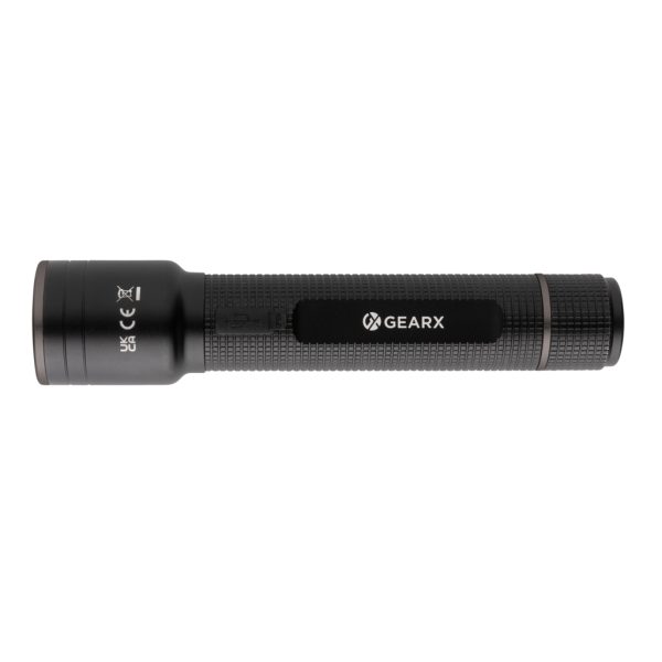 Gear X RCS recycled aluminum USB-rechargeable torch large P513.921