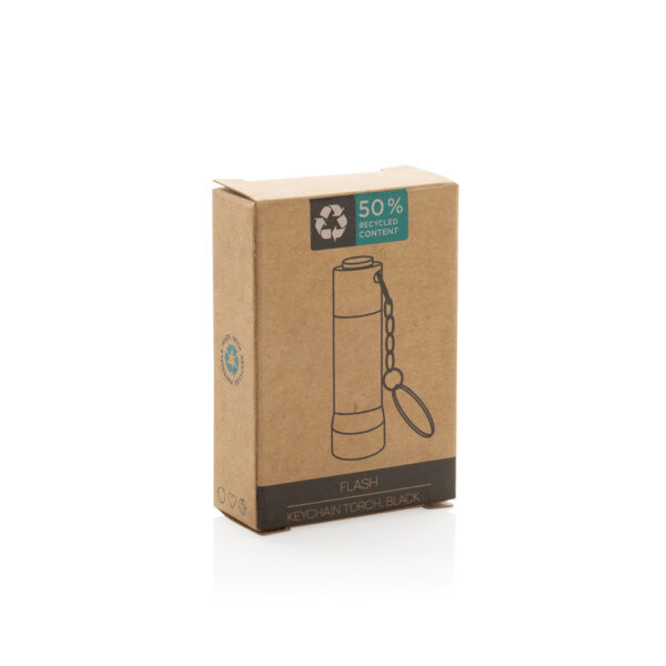 Flash RCS recycled aluminium keychain torch P514.0401