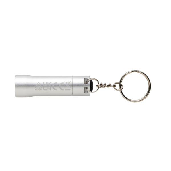 Flash RCS recycled aluminium keychain torch P514.0402