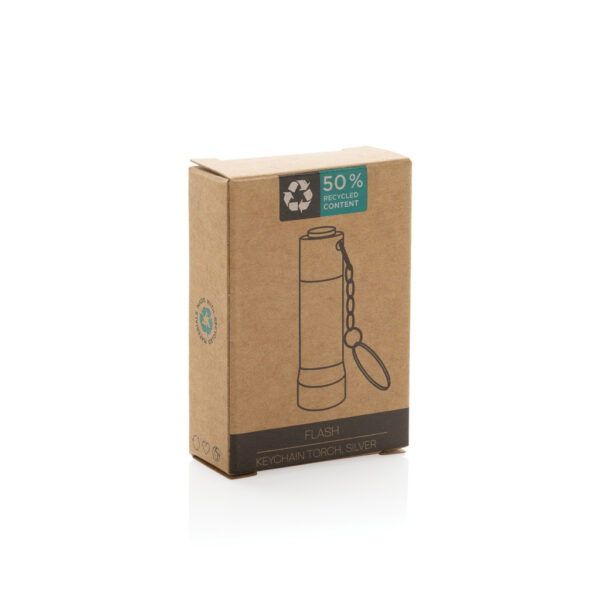 Flash RCS recycled aluminium keychain torch P514.0402