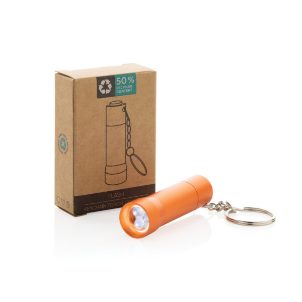 Flash RCS recycled aluminium keychain torch P514.0408