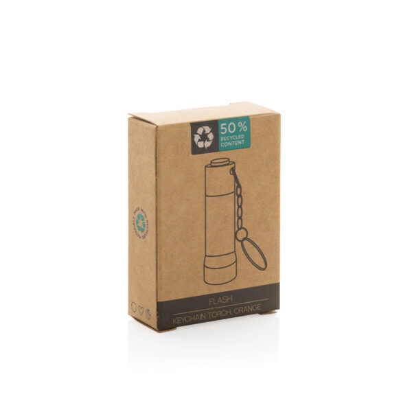 Flash RCS recycled aluminium keychain torch P514.0408