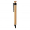 Bamboo pen with wheatstraw clip P610.541