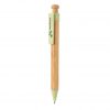 Bamboo pen with wheatstraw clip P610.547