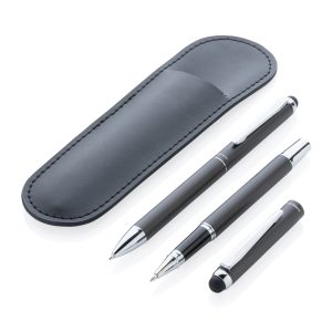 Swiss Peak deluxe pen set in PU pouch P611.011