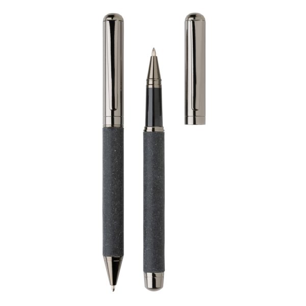 Recycled leather pen set P611.052