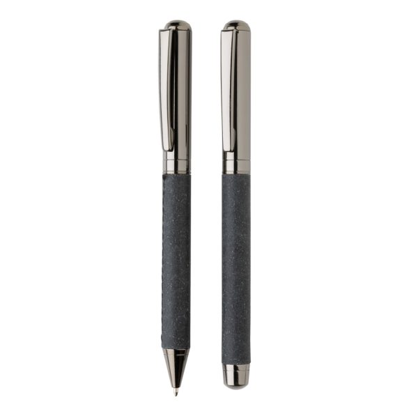 Recycled leather pen set P611.052