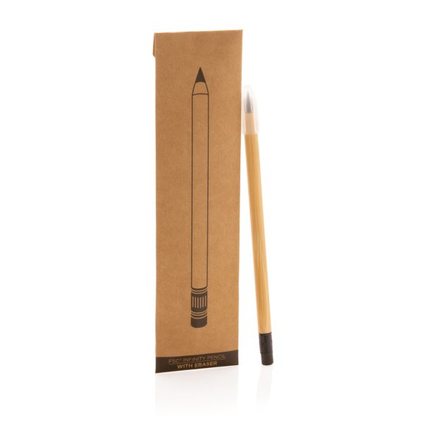 FSC® bamboo infinity pencil with eraser P611.099
