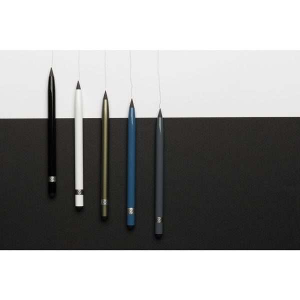 Aluminum inkless pen with eraser P611.121