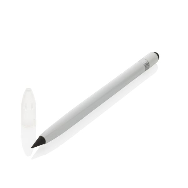 Aluminum inkless pen with eraser P611.123