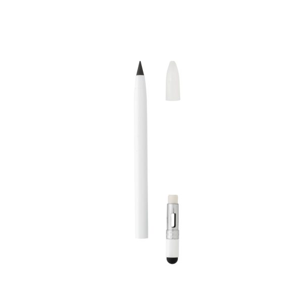 Aluminum inkless pen with eraser P611.123