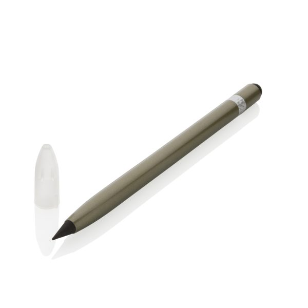 Aluminum inkless pen with eraser P611.127