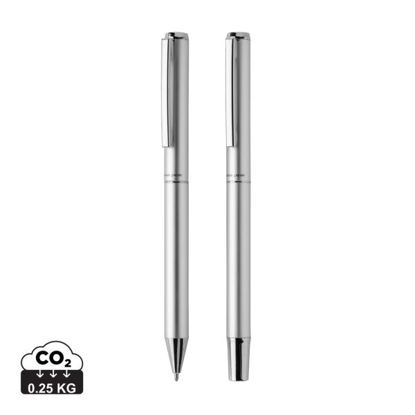 Swiss Peak Cedar RCS certified recycled aluminum pen set P611.162