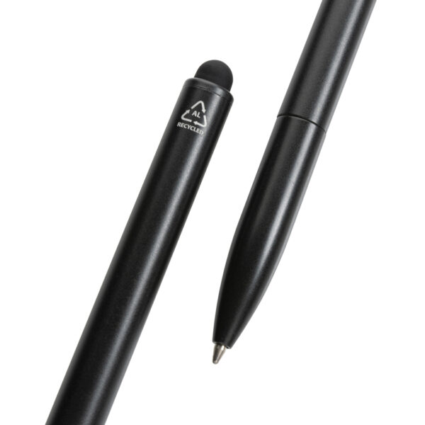 Kymi RCS certified recycled aluminium pen with stylus P611.231