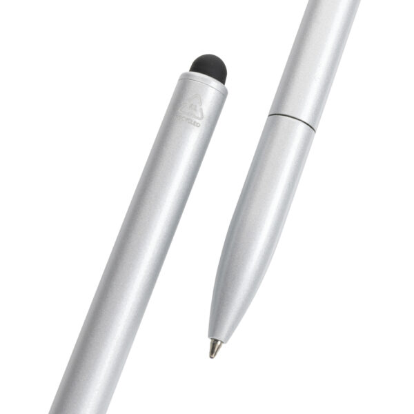 Kymi RCS certified recycled aluminium pen with stylus P611.232