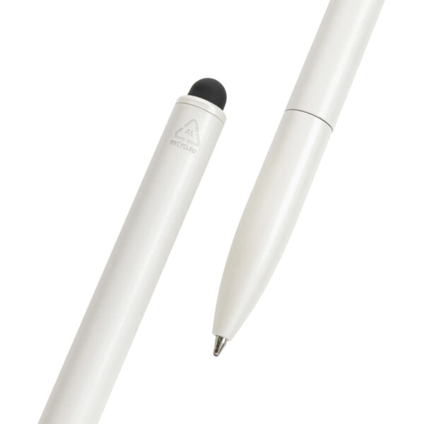 Kymi RCS certified recycled aluminium pen with stylus P611.233