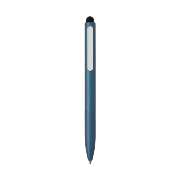 Kymi RCS certified recycled aluminium pen with stylus P611.235
