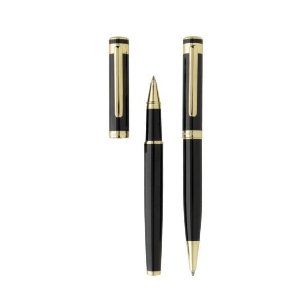 Swiss Peak Luca RCS recycled brass deluxe pen set P611.3001