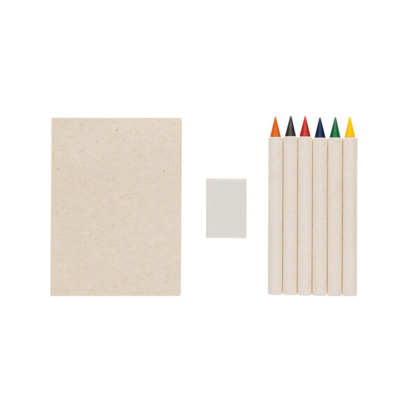Micki GRS infinity 6pc colouring pencil set with notepad P611.3603