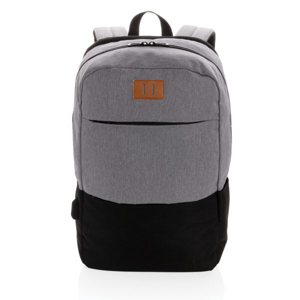 Modern 15.6" USB & RFID laptop backpack PVC free P760.051