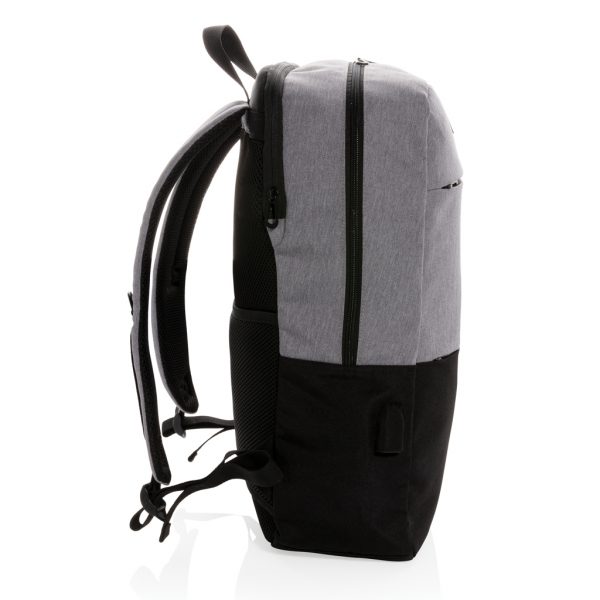 Modern 15.6" USB & RFID laptop backpack PVC free P760.051