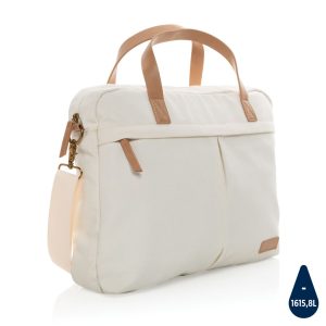 Impact AWARE™ 16 oz. recycled canvas laptop bag P760.230