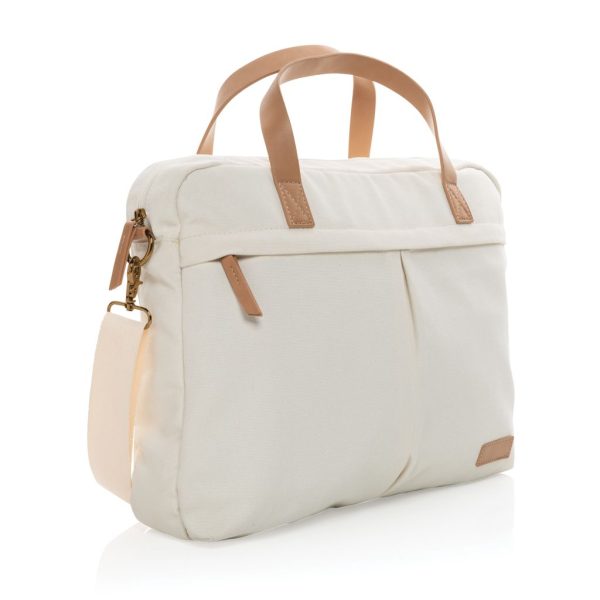 Impact AWARE™ 16 oz. recycled canvas laptop bag P760.230