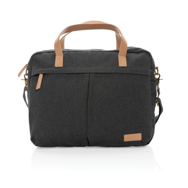 Impact AWARE™ 16 oz. recycled canvas laptop bag P760.231