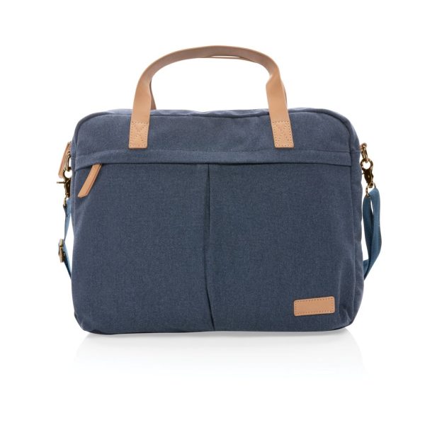 Impact AWARE™ 16 oz. recycled canvas laptop bag P760.235
