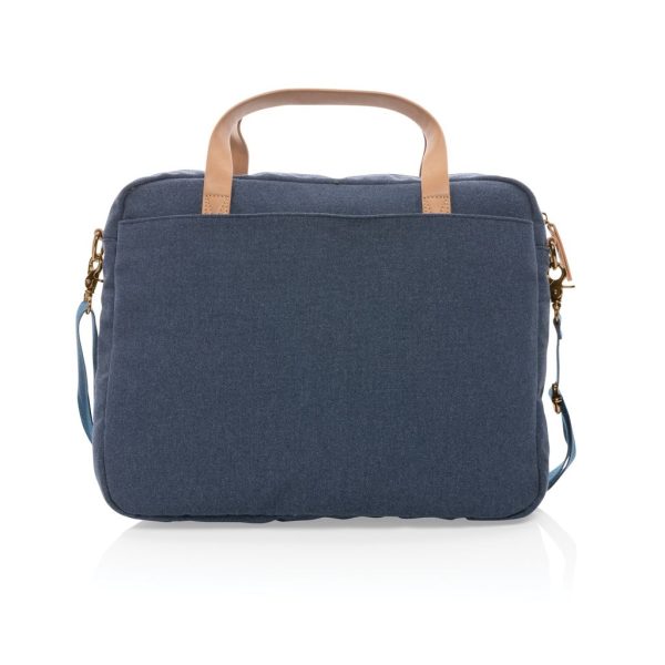 Impact AWARE™ 16 oz. recycled canvas laptop bag P760.235