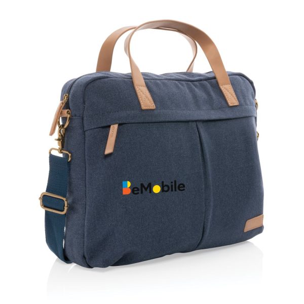 Impact AWARE™ 16 oz. recycled canvas laptop bag P760.235