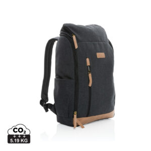 Impact AWARE™ 16 oz. recycled canvas 15" laptop backpack P760.241